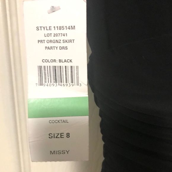 NWT $129 SL Fashions | Watercolor | Roses Stripes Organza Floral | Missy Dress - Picture 12 of 12